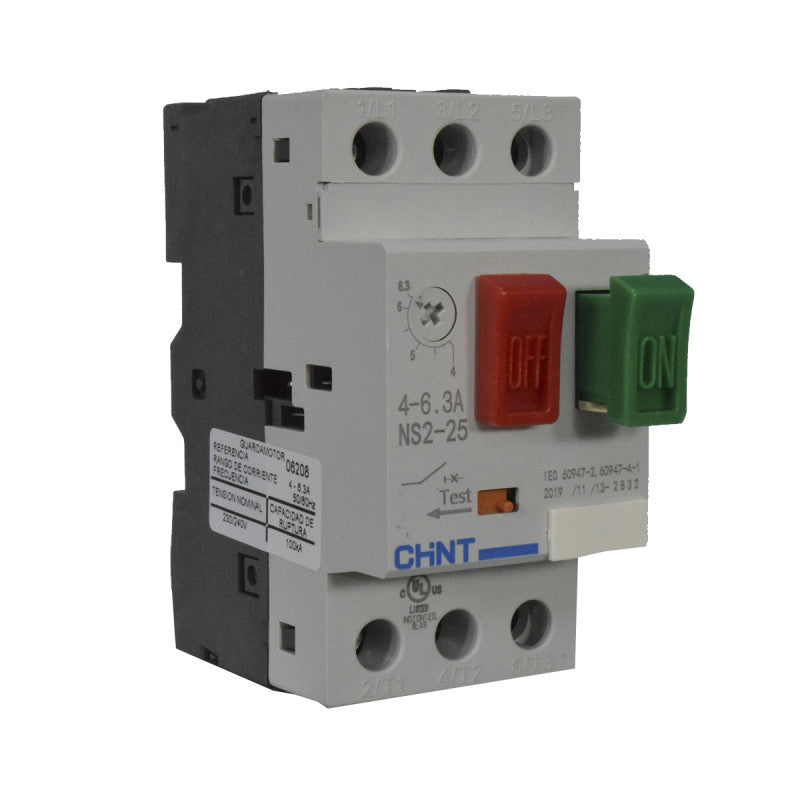 Guardamotor CHINT NS2-25 4 - 6,3 Amperios