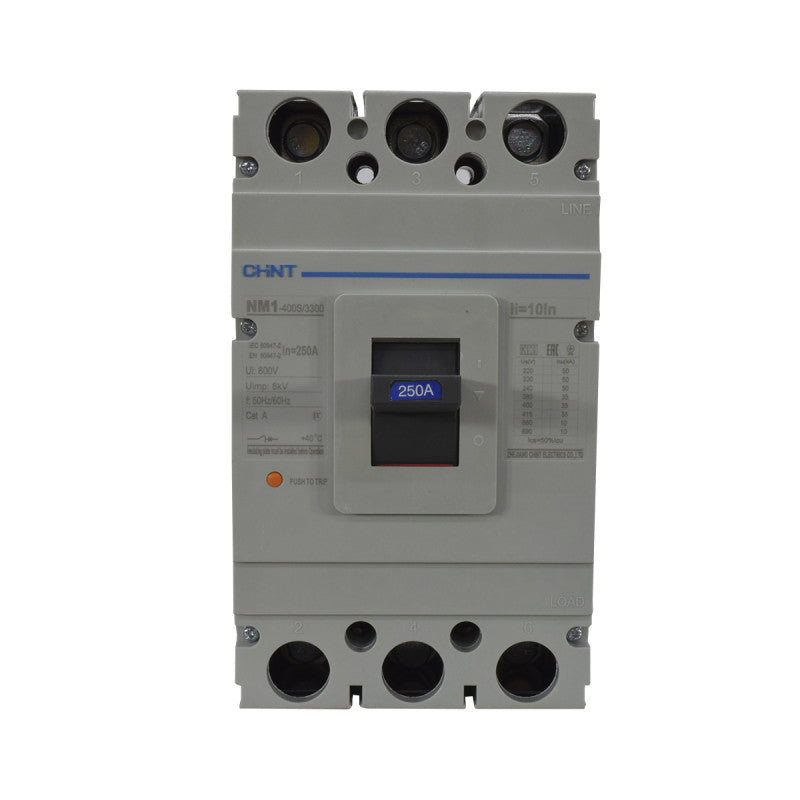 Breaker Totalizador Termomagnético l 3 Polos l 250A l 35KA / 50KA l NM1-400S l CHINT