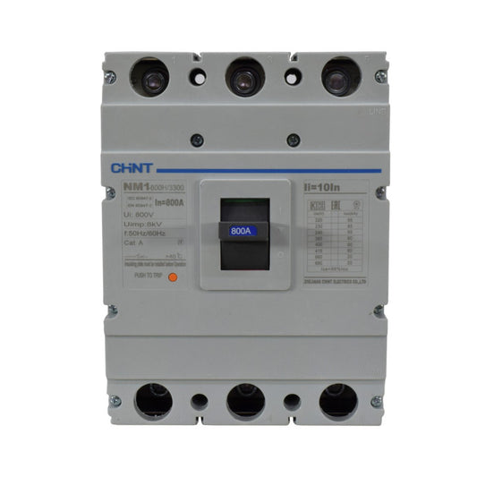Breaker Totalizador Termomagnético l 3 Polos l 800A l 60KA / 85KA l NM1-800H l CHINT
