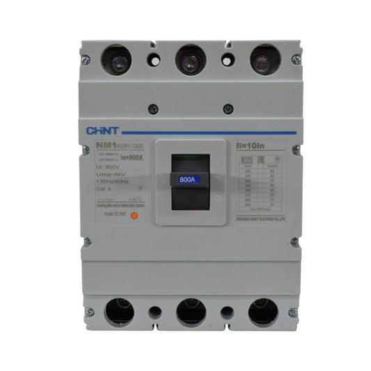 Breaker Totalizador Termomagnético l 3 Polos l 800A l 60KA / 85KA l NM1-800H l CHINT