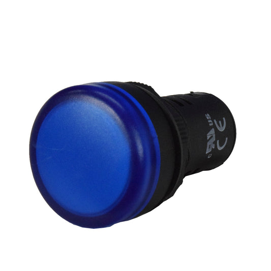 Luz Piloto / Indicador Led de Señalización Plástico l 22mm l Color Azul l 220VAC l CHINT
