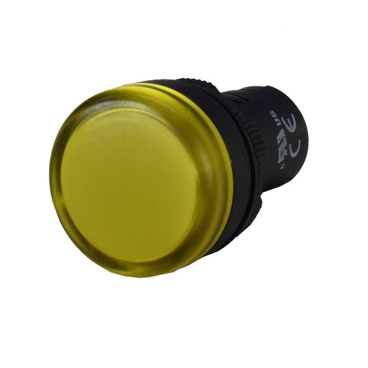 Luz Piloto / Indicador Led de Señalización Plástico l 22mm l Color Amarillo l 220VAC l CHINT