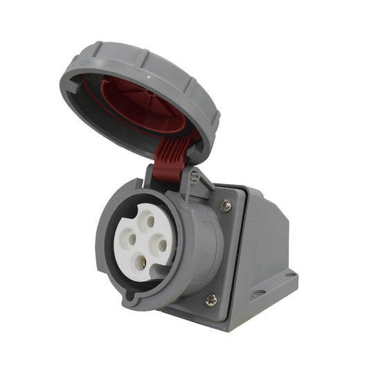 Toma Sobreponer 32A 3P + T 6H IP67 415V Rojo KBN EBCHQ