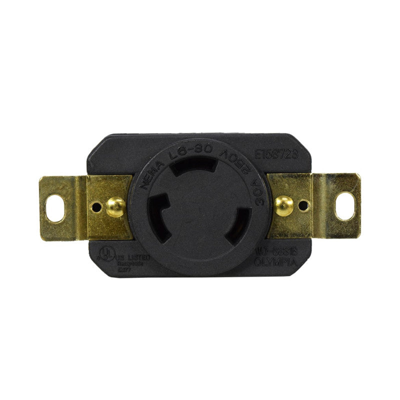 Toma Incrustar de Seguridad 30A 2P + T 250V L6-30R EBCHQ