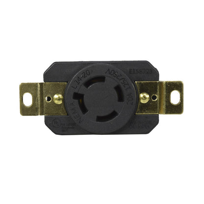 Toma Incrustar de Seguridad 20A 3P + T 250V L14-20R EBCHQ