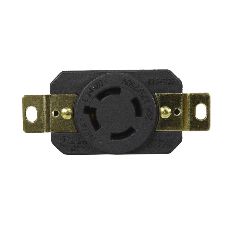 Toma Incrustar de Seguridad 20A 3P + T 250V L14-20R EBCHQ