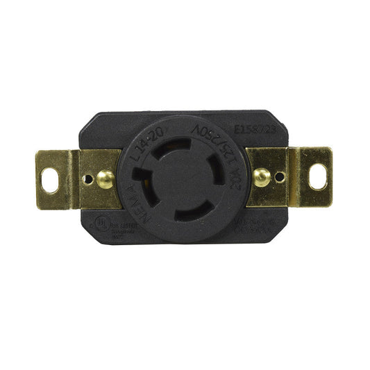 Toma Incrustar de Seguridad 20A 3P + T 250V L14-20R EBCHQ