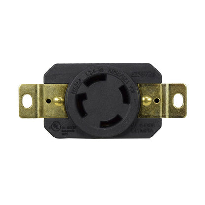 Toma Incrustar de Seguridad 30A 3P + T 250V L14-30R EBCHQ