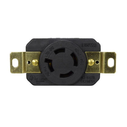 Toma Incrustar de Seguridad 20A 3P + T 250V L15-20R EBCHQ