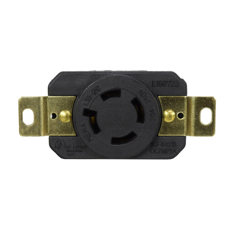 Toma Incrustar de Seguridad 20A 3P + T 250V L15-20R EBCHQ