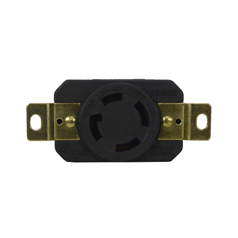 Toma Incrustar de Seguridad 30A 3P + T 250V L15-30R EBCHQ