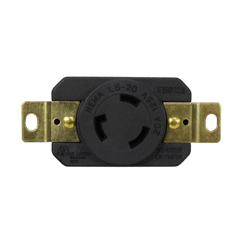 Toma Incrustar de Seguridad 20A 2P + T 125V L5-20R EBCHQ