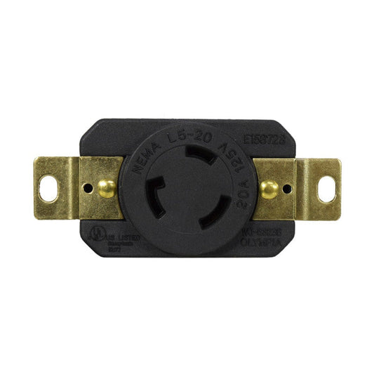 Toma Incrustar de Seguridad 20A 2P + T 125V L5-20R EBCHQ