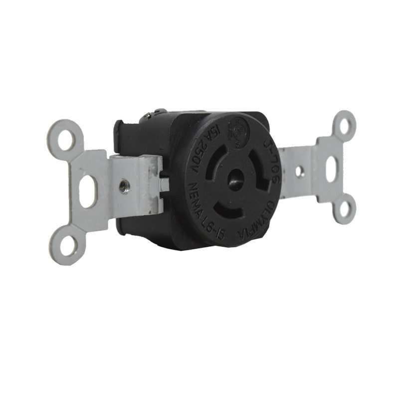 Toma Incrustar de Seguridad 15A 2P + T 250V L6-15R EBCHQ
