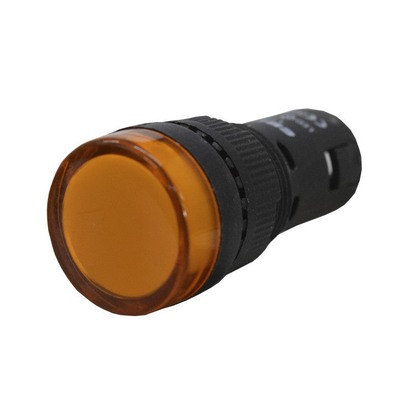 Luz Piloto / Indicador Led de Señalización Plástico l 16mm l Color Amarillo l 24VAC/VDC l EBCHQ