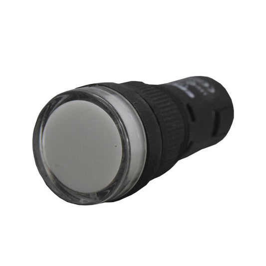 Luz Piloto / Indicador Led de Señalización Plástico l 16mm l Color Blanco l 24VAC/VDC l EBCHQ