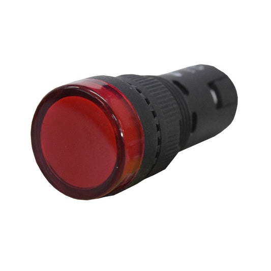 Luz Piloto / Indicador Led de Señalización Plástico l 16mm l Color Rojo l 220VAC l EBCHQ