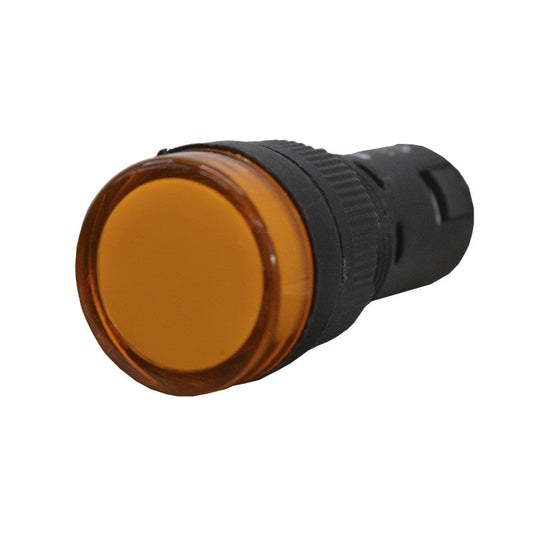 Luz Piloto / Indicador Led de Señalización Plástico l 16mm l Color Amarillo l 220VAC l EBCHQ