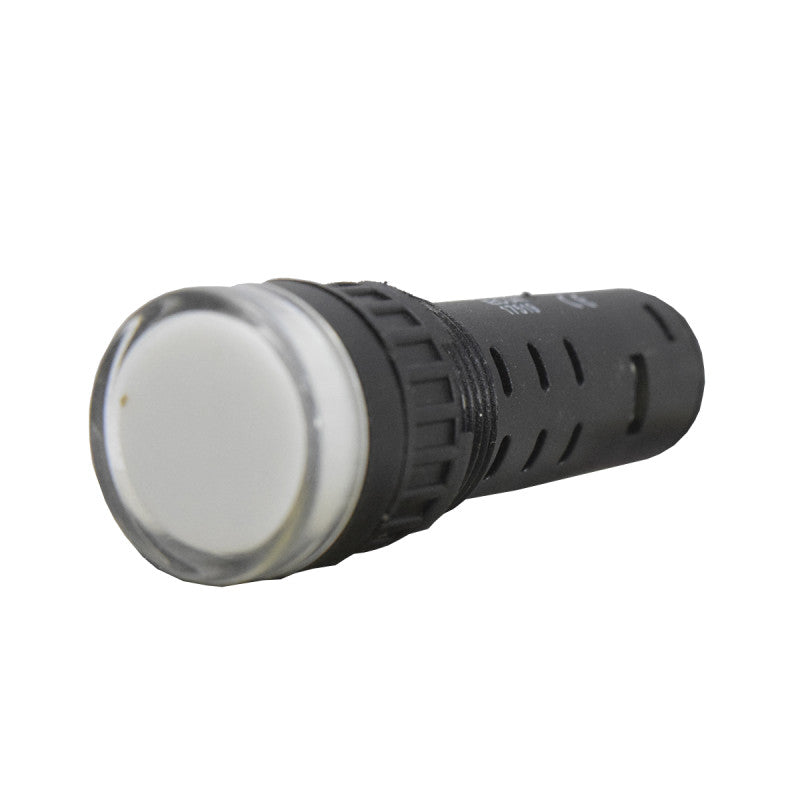 Luz Piloto / Indicador Led de Señalización Plástico l 16mm l Color Blanco l 220VAC l EBCHQ