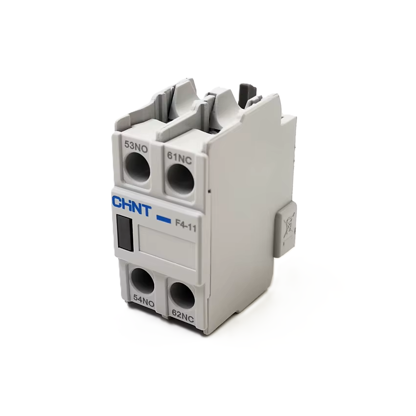 Bloque de Contacto Frontal Para Contactor Chint de la Serie NC1 y NC2, 1NA+1NC