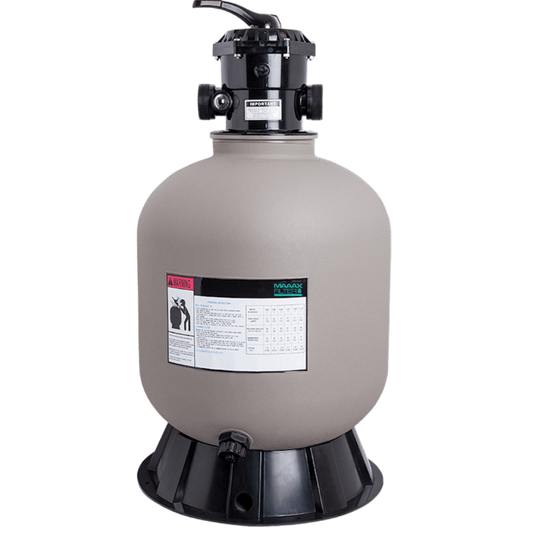 Filtro De Arena ECO Para Piscina En Plastico Reforzado Con Valvula Superior de 24" - MAAAXFILTER