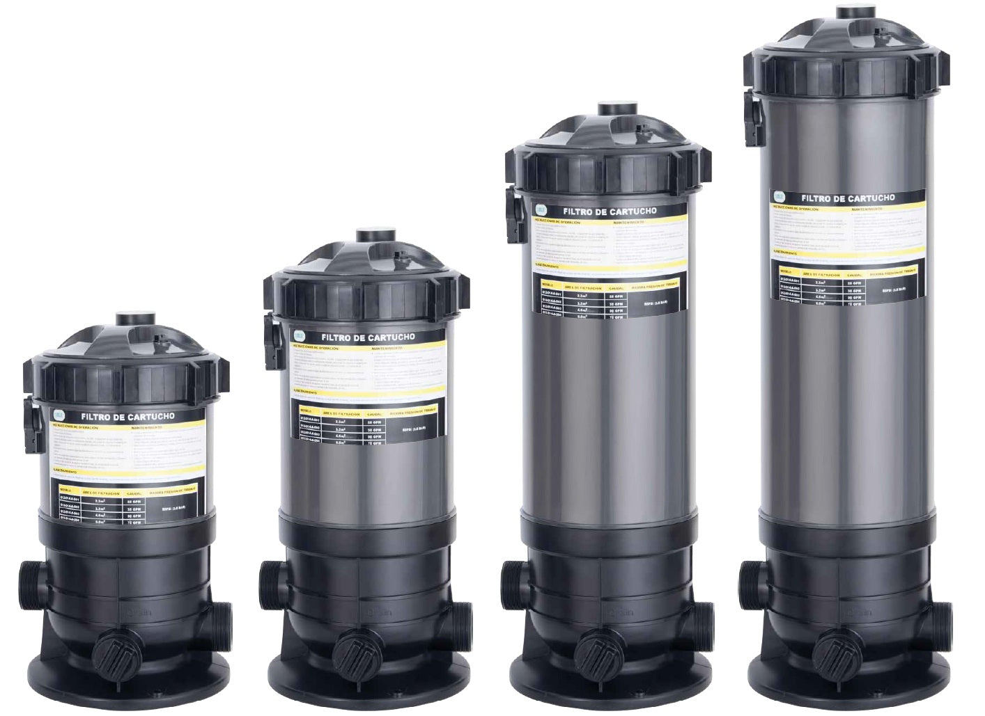 Filtro De Cartucho Para Piscina Y Jacuzzi 50GPM - PANDA