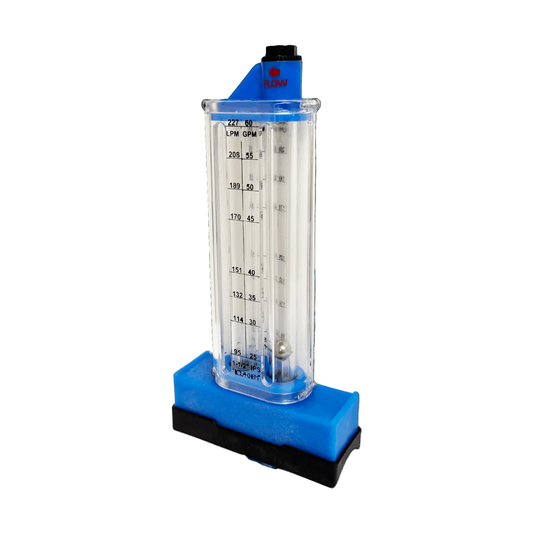 Flujómetro - Medidor de Flujo l Para Tuberia de 1-1/2" l 25 - 60 GPM l 95 - 227 LPM l ROLA-CHEM