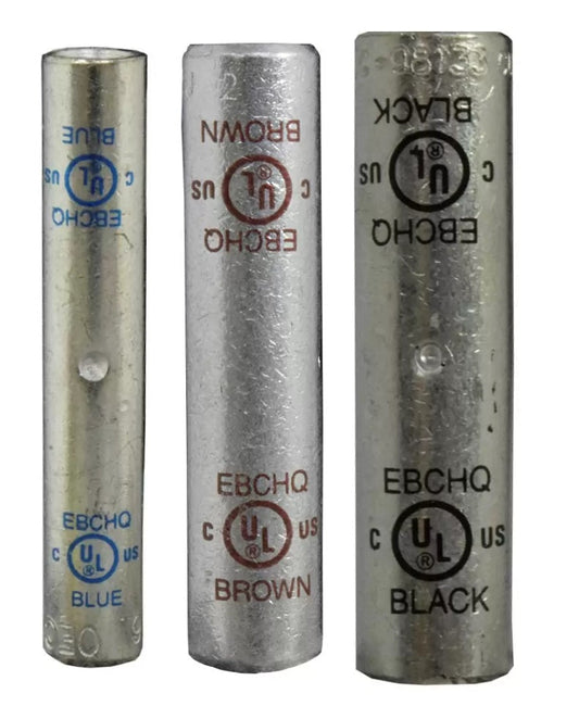 Conector Tubular l Empalme l Compresión l Ponchar l Cobre Estañado l Largo l 2/0AWG