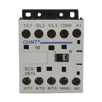 Mini Contactor Auxiliar CHINT 6A AC3 24VAC 3NA+1NA - NC6-0610