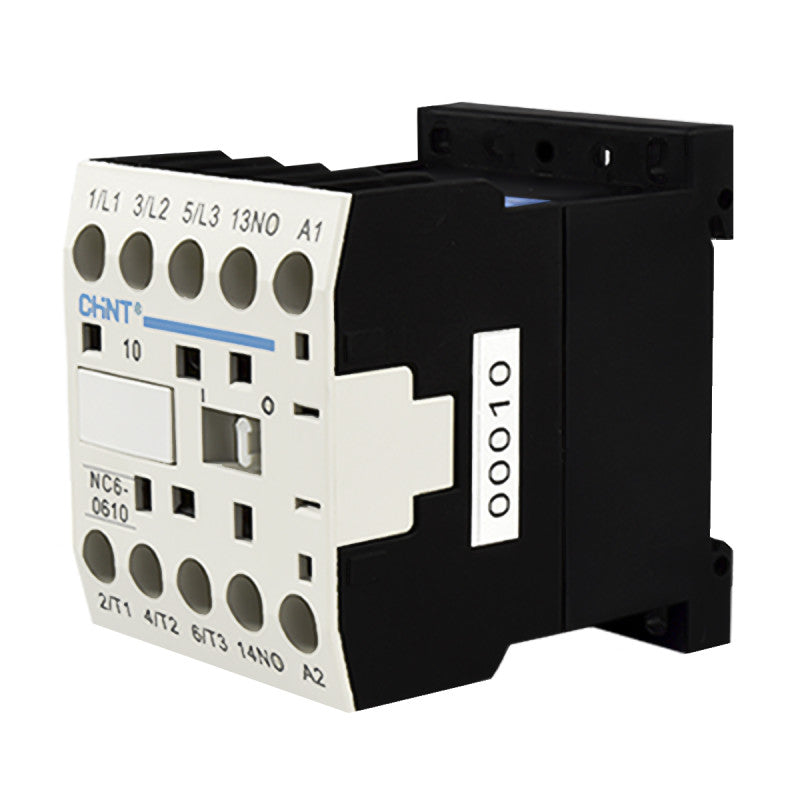 Mini Contactor Auxiliar CHINT 6A AC3 24VAC 3NA+1NA - NC6-0610