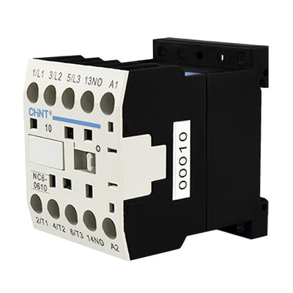 Mini Contactor Auxiliar CHINT 6A AC3 24VAC 3NA+1NA - NC6-0610