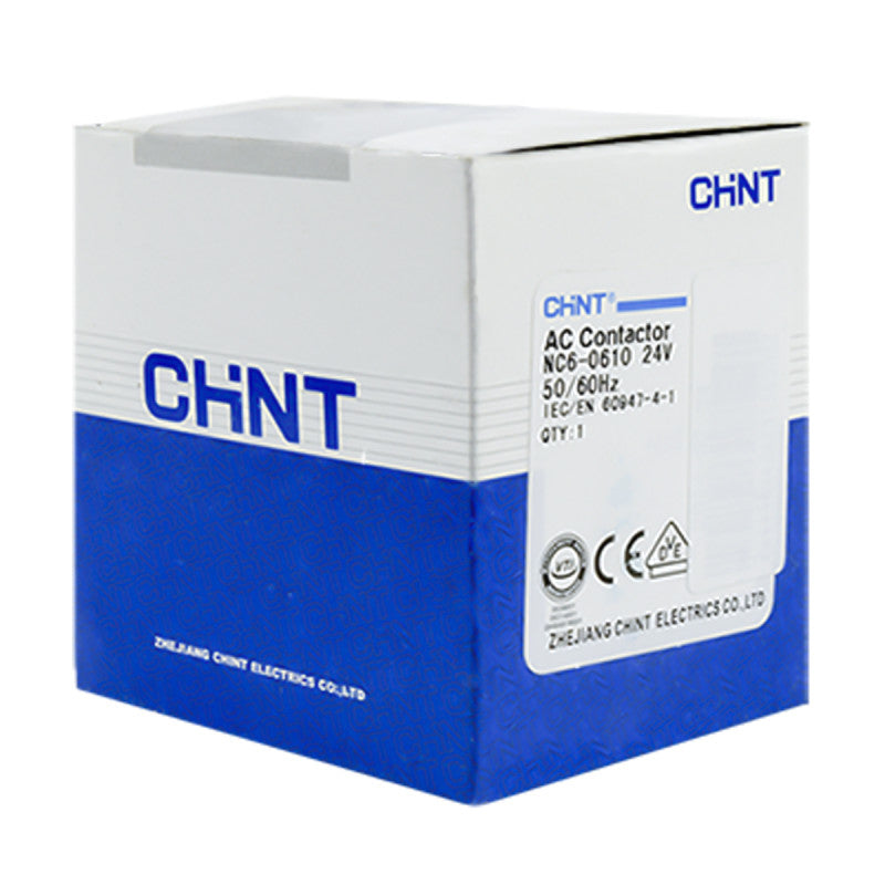 Mini Contactor Auxiliar CHINT 6A AC3 24VAC 3NA+1NA - NC6-0610