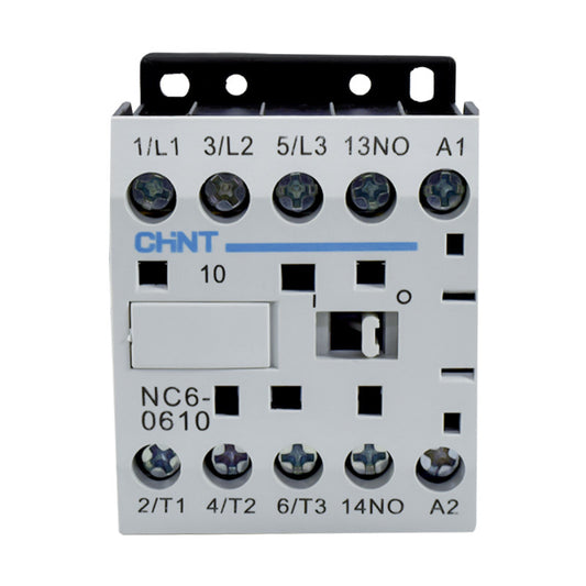 Mini Contactor Auxiliar CHINT 6A AC3 220VAC 3NA+1NA - NC6-0610