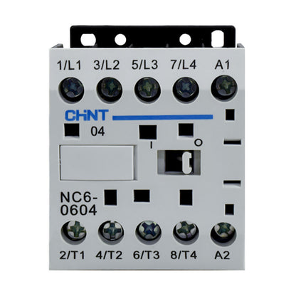 Mini Contactor Auxiliar CHINT 6A AC3 110VAC 4NA - NC6-0604
