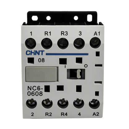 Mini Contactor Auxiliar CHINT 6A AC3 24VAC 2NA+2NC - NC6-0608