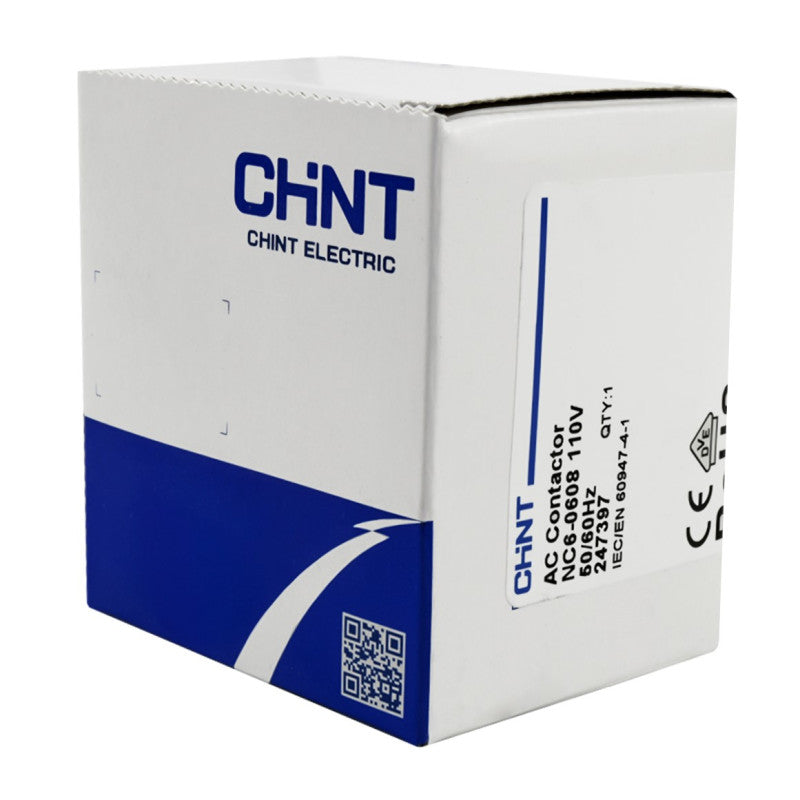 Mini Contactor Auxiliar CHINT 6A AC3 110VAC 2NA+2NC - NC6-0608