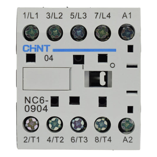 Mini Contactor Auxiliar CHINT 9A AC3 24VAC 4NA