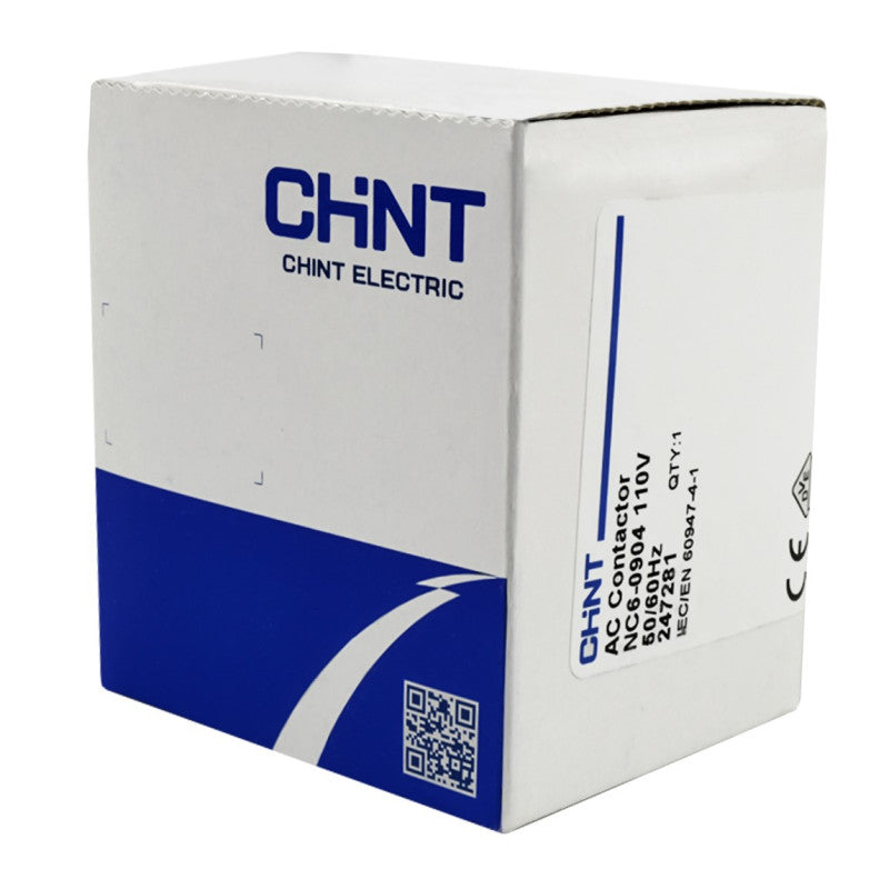 Mini Contactor Auxiliar CHINT 9A AC3 110VAC 4NA