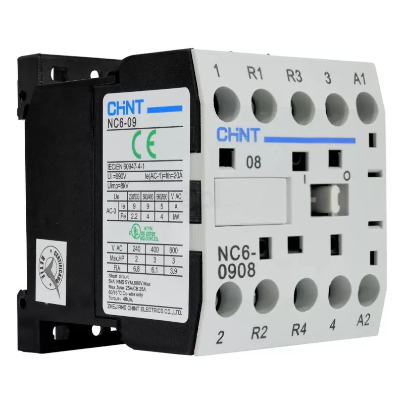 Mini Contactor Auxiliar CHINT 9A AC3 110VAC 2NA+2NC