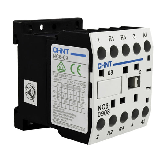Mini Contactor Auxiliar CHINT 9A AC3 110VAC 2NA+2NC