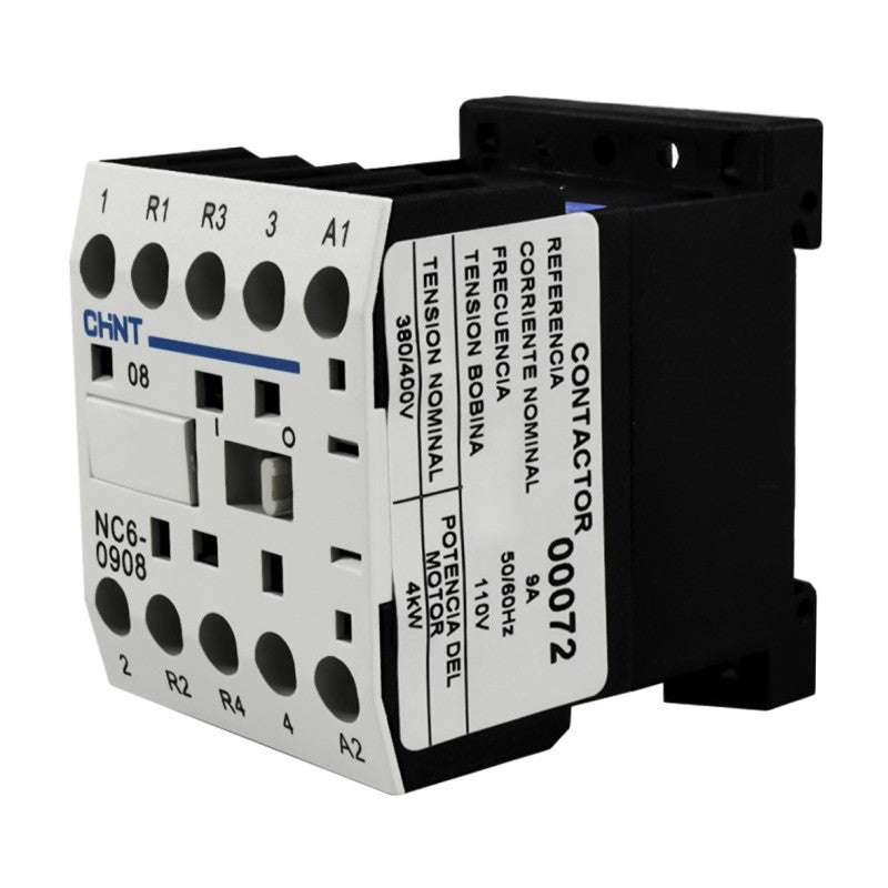 Mini Contactor Auxiliar CHINT 9A AC3 110VAC 2NA+2NC