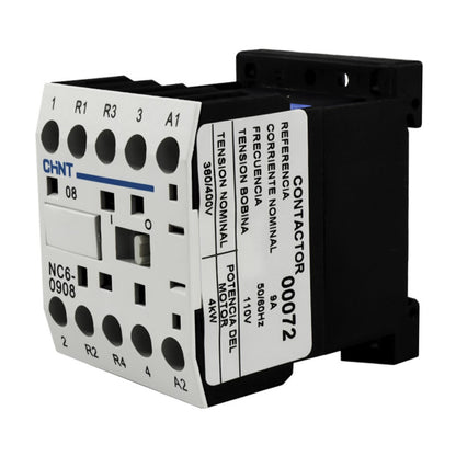 Mini Contactor Auxiliar CHINT 9A AC3 110VAC 2NA+2NC