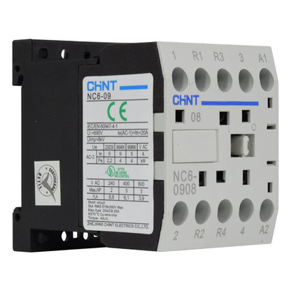 Mini Contactor Auxiliar CHINT 9A AC3 220VAC 2NA+2NC