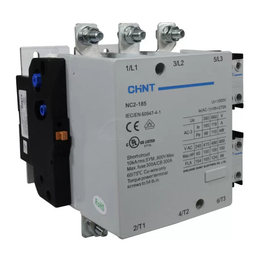 Contactor Chint 185A AC3 Bobina 110VAC - NC2-185