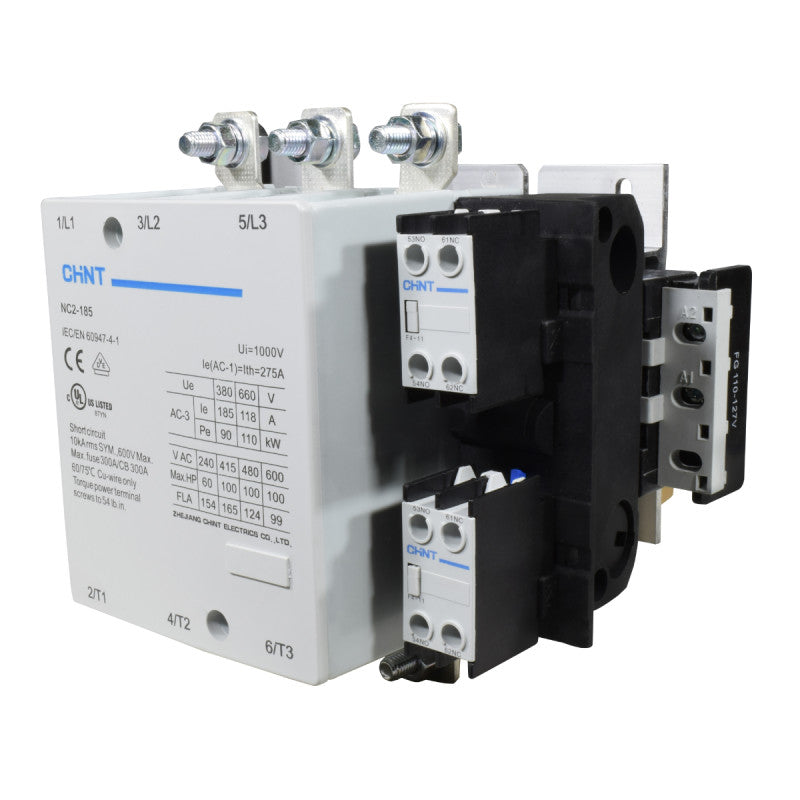 Contactor Chint 185A AC3 Bobina 110VAC - NC2-185