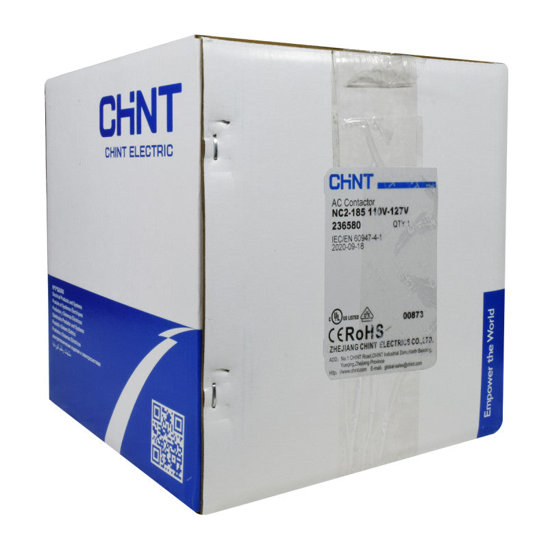 Contactor Chint 185A AC3 Bobina 110VAC - NC2-185