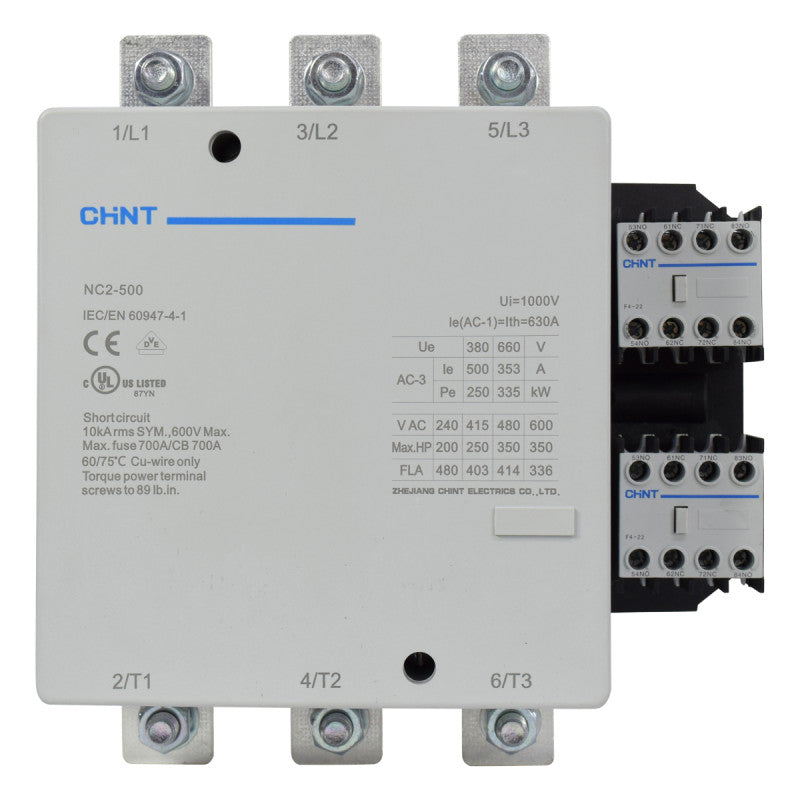Contactor Chint 500A AC3 Bobina 220VAC - NC2-500