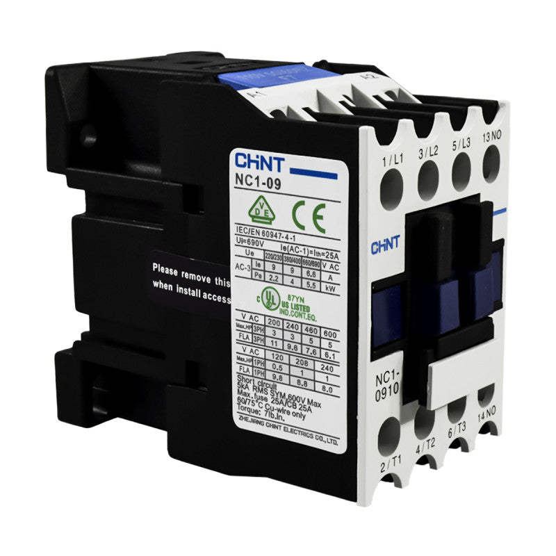 Contactor Chint 9A AC3 Bobina 110VAC - NC1-09