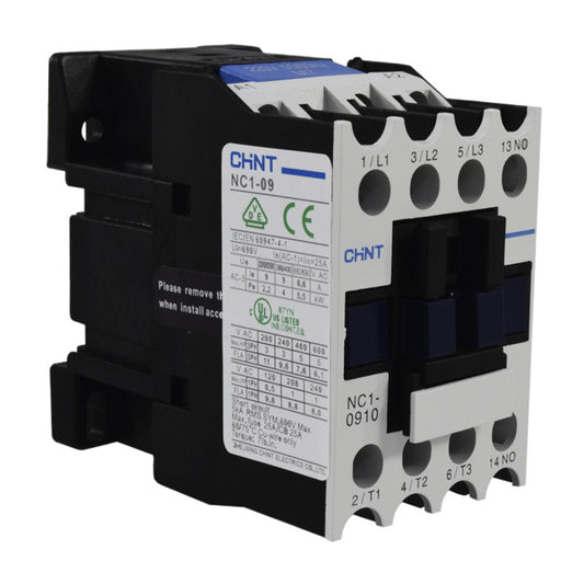 Contactor Chint 9A AC3 Bobina 220VAC - NC1-09