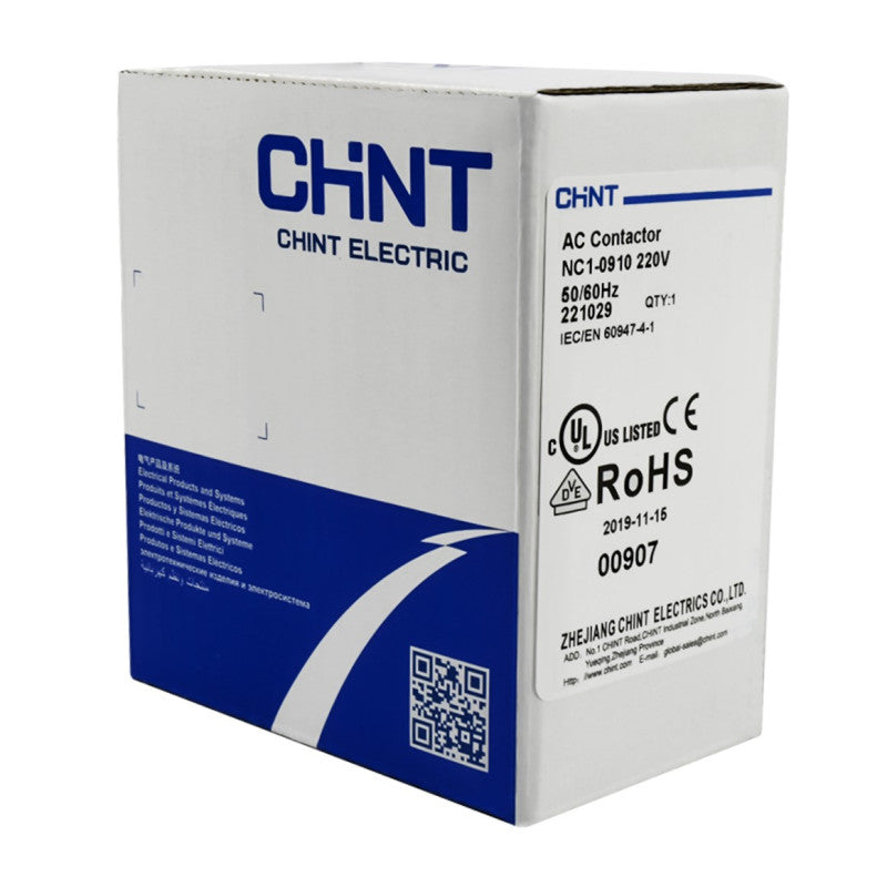 Contactor Chint 9A AC3 Bobina 220VAC - NC1-09